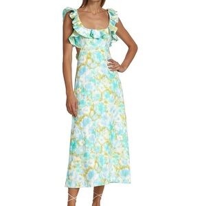 Zimmerman high tide frilled dress.size 1
